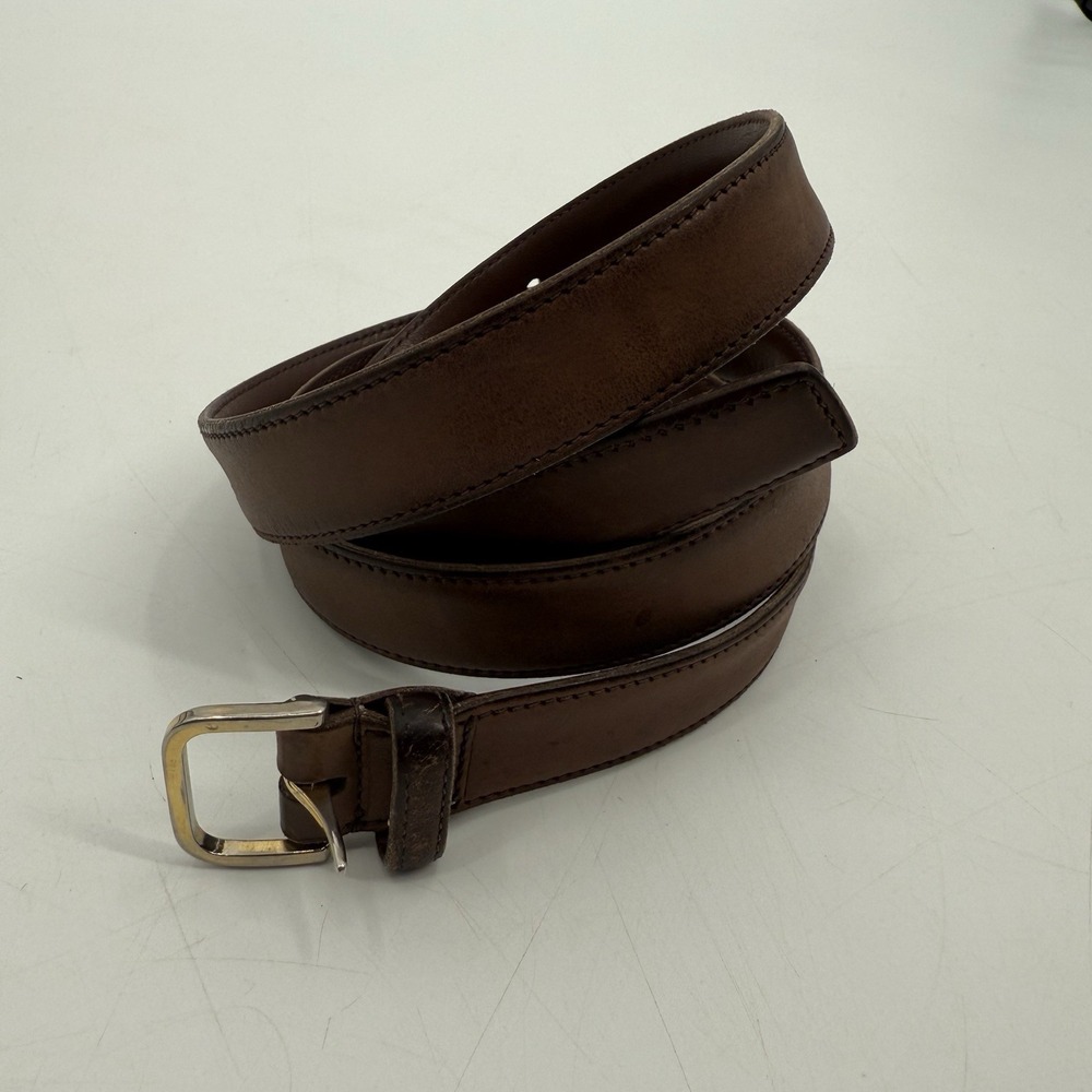 Wilkes Bashford‎ Leather Belt Made In Italy Size 38 Brown